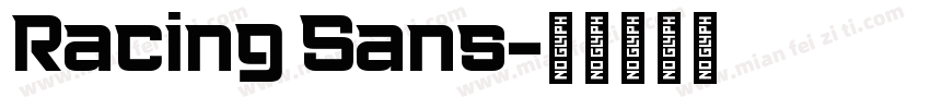 Racing Sans字体转换